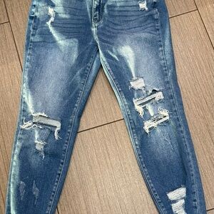 KanCan Distressed Blue Boyfriend Jeans